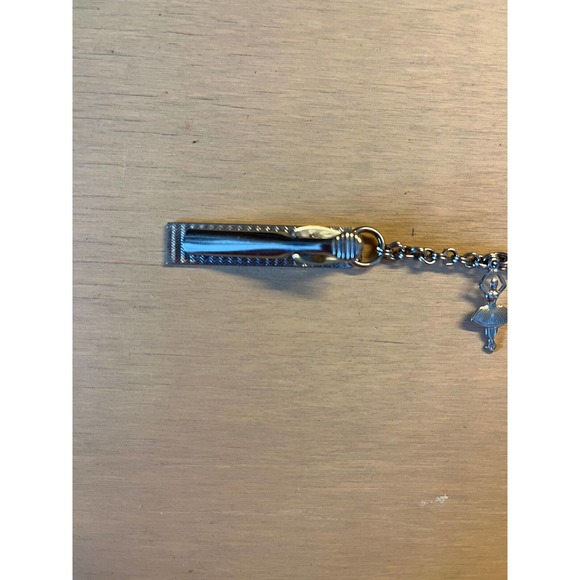 Vintage Bracelet Tie Clip 3 Ballerinas 9.5" - Picture 4 of 5
